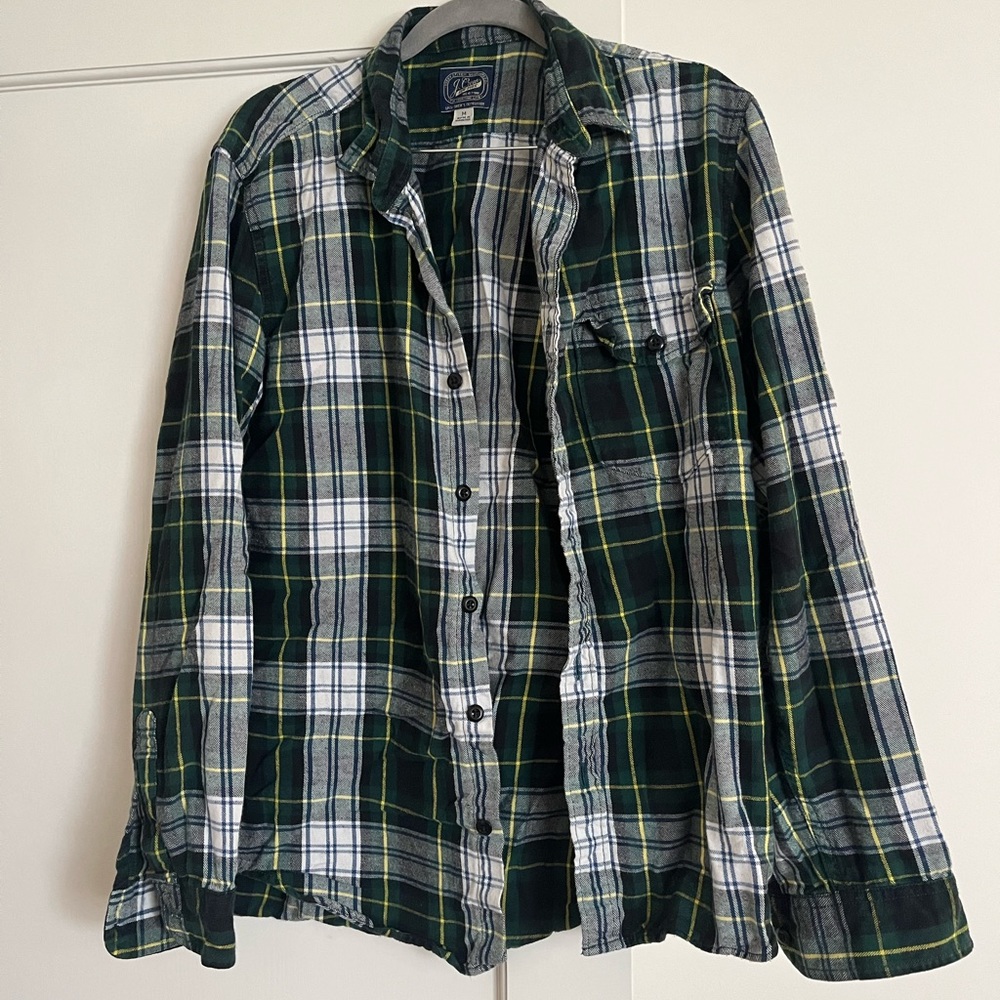 Mens Medium J. crew plaid shirt